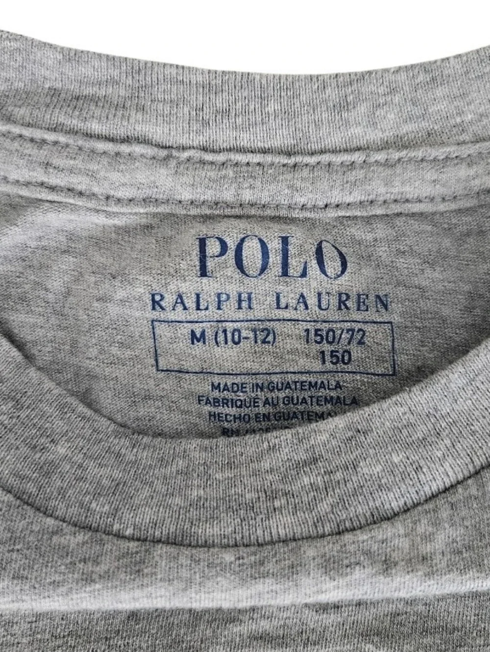 Polo Bear By Ralph Lauren Grey Tee with Teddy Bear Graphic Collections Unisex
